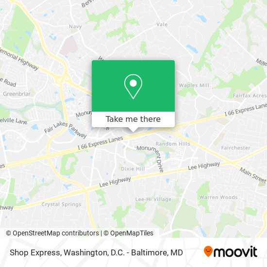 Shop Express map