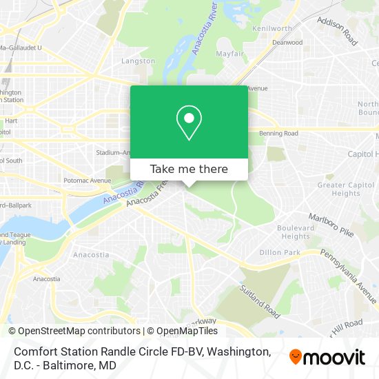 Comfort Station Randle Circle FD-BV map