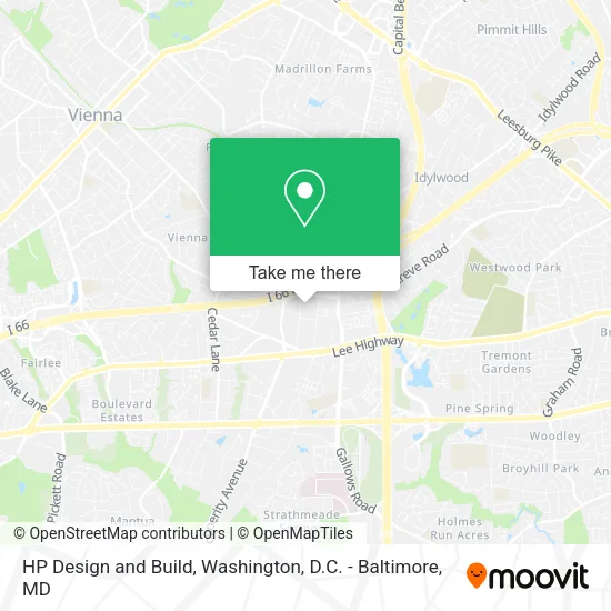 HP Design and Build map