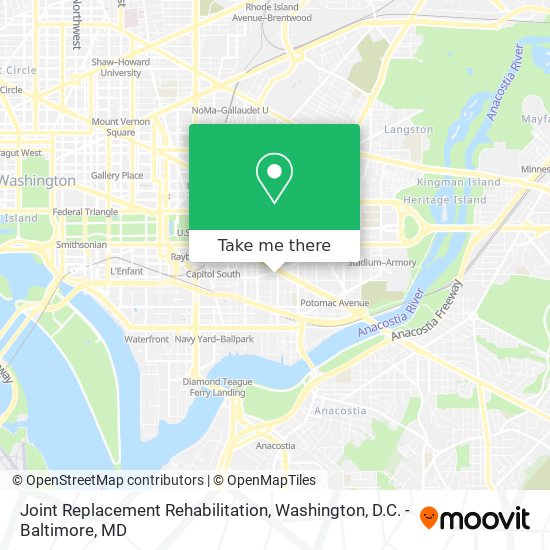 Joint Replacement Rehabilitation map