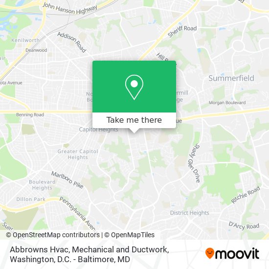 Abbrowns Hvac, Mechanical and Ductwork map