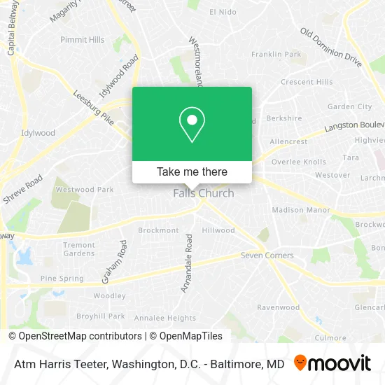 Atm Harris Teeter map