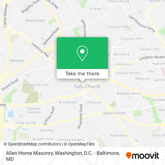 Allen Home Masonry map