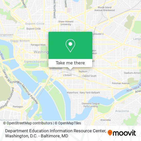 Mapa de Department Education Information Resource Center