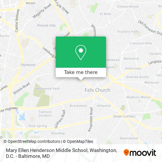 Mapa de Mary Ellen Henderson Middle School