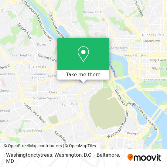 Washingtonctytreas map