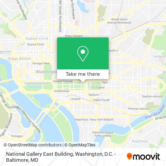 National Gallery East Building map