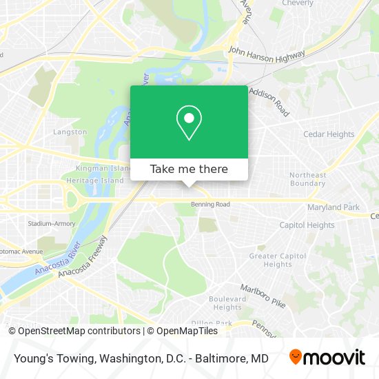 Young's Towing map