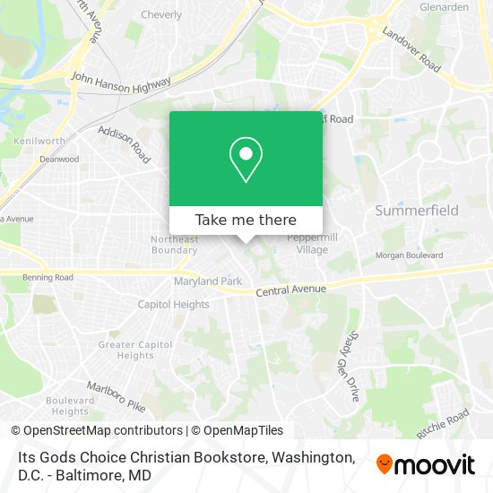 Mapa de Its Gods Choice Christian Bookstore