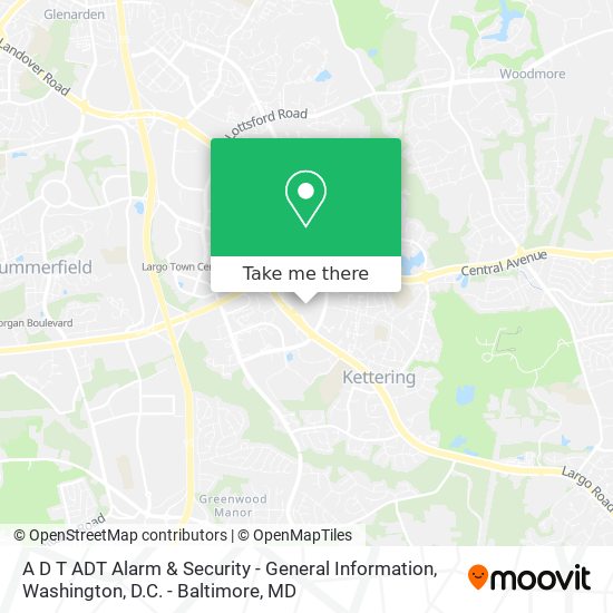 A D T ADT Alarm & Security - General Information map