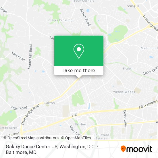 Galaxy Dance Center US map