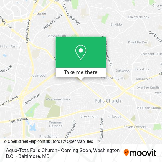 Aqua-Tots Falls Church - Coming Soon map