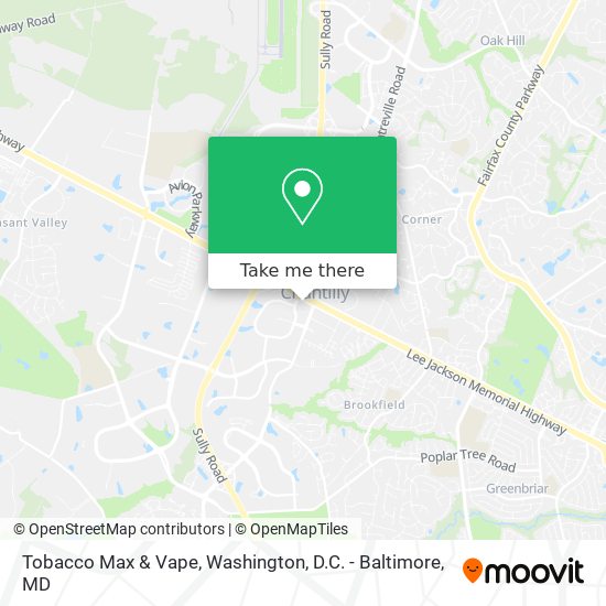 Mapa de Tobacco Max & Vape
