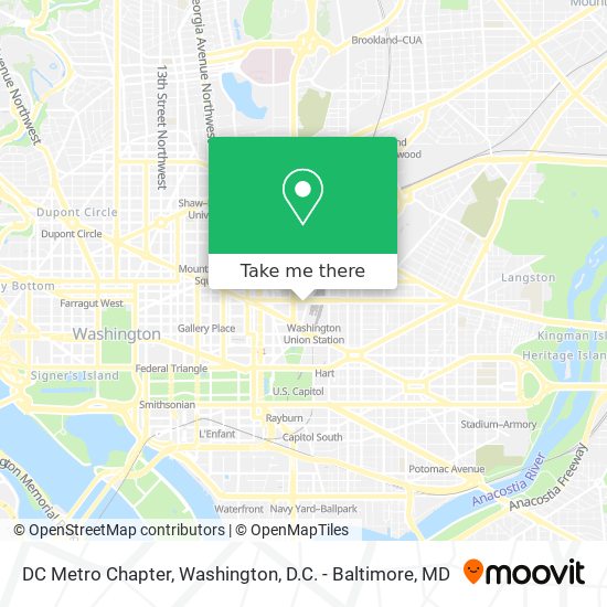 DC Metro Chapter map