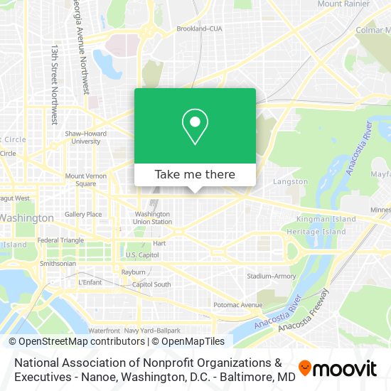 Mapa de National Association of Nonprofit Organizations & Executives - Nanoe