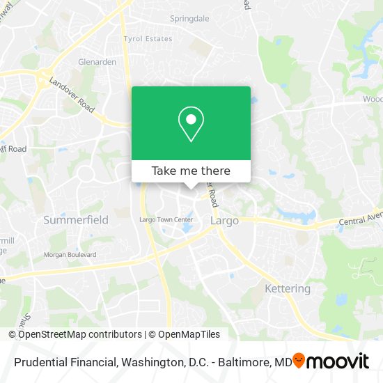 Prudential Financial map