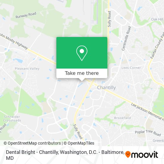Dental Bright - Chantilly map