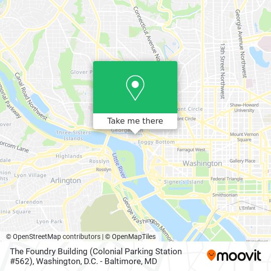 The Foundry Building (Colonial Parking Station #562) map