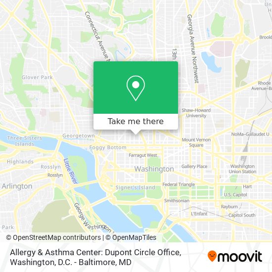 Allergy & Asthma Center: Dupont Circle Office map