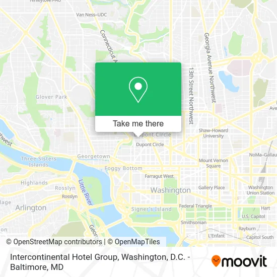 Intercontinental Hotel Group map