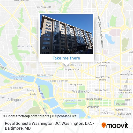 Mapa de Royal Sonesta Washington DC