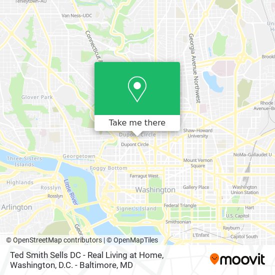 Ted Smith Sells DC - Real Living at Home map