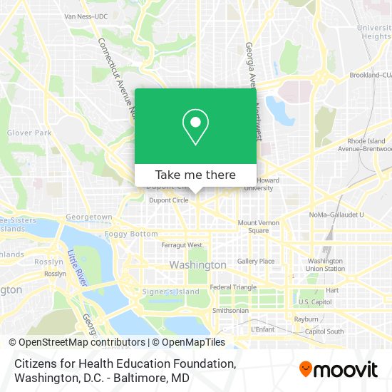 Mapa de Citizens for Health Education Foundation