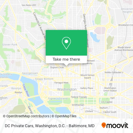 DC Private Cars map