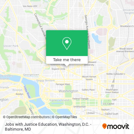 Jobs with Justice Education map