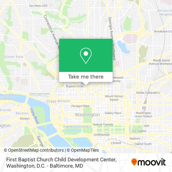 First Baptist Church Child Development Center map