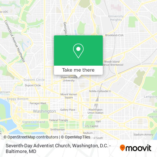 Seventh-Day Adventist Church map