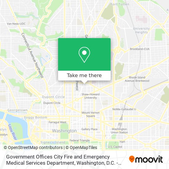 Government Offices City Fire and Emergency Medical Services Department map