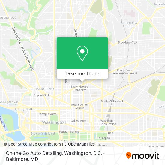On-the-Go Auto Detailing map