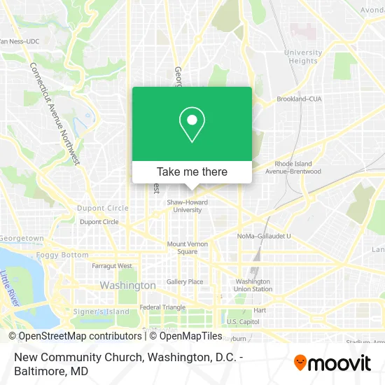 New Community Church map