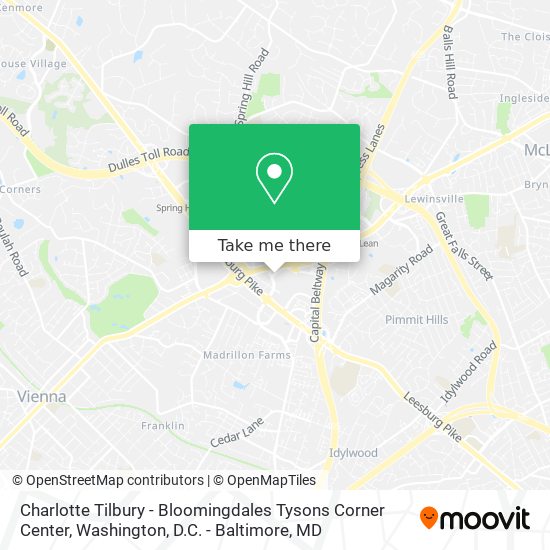 Charlotte Tilbury - Bloomingdales Tysons Corner Center map