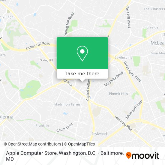 Mapa de Apple Computer Store