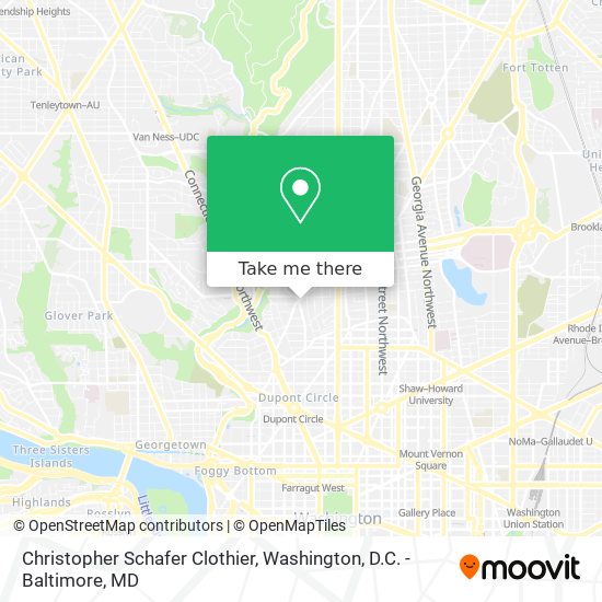 Christopher Schafer Clothier map