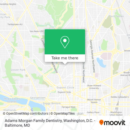 Adams Morgan Family Dentistry map