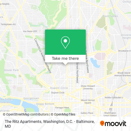 The Ritz Apartments map