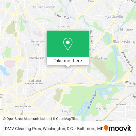 Mapa de DMV Cleaning Pros