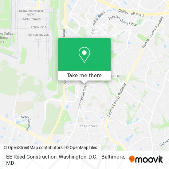 Mapa de EE Reed Construction