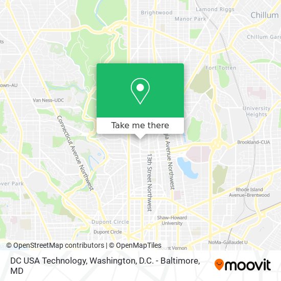 Mapa de DC USA Technology