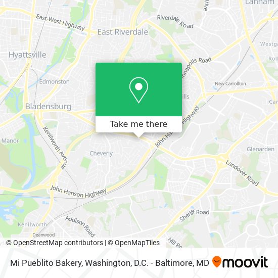 Mapa de Mi Pueblito Bakery