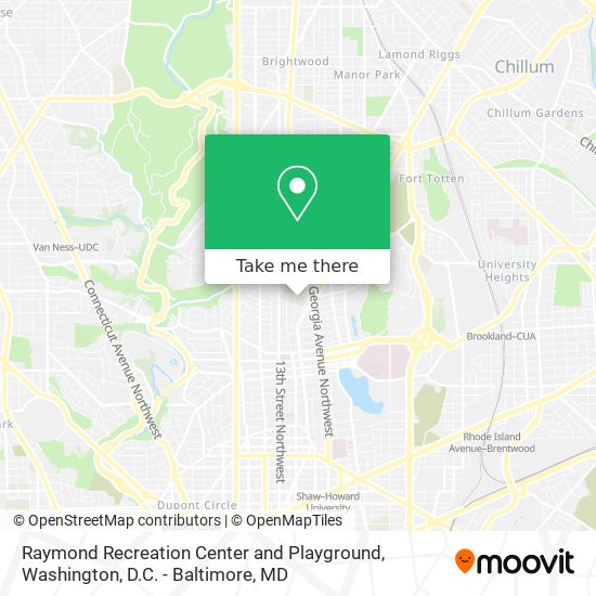 Mapa de Raymond Recreation Center and Playground