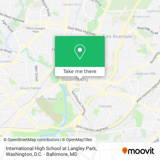 International High School at Langley Park map