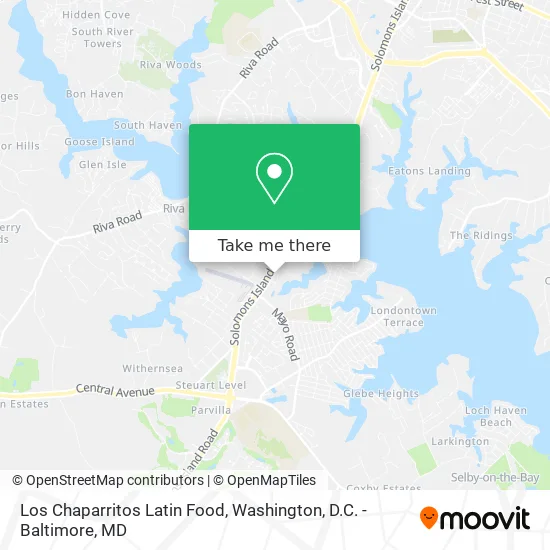 Los Chaparritos Latin Food map