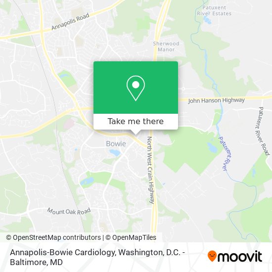 Annapolis-Bowie Cardiology map