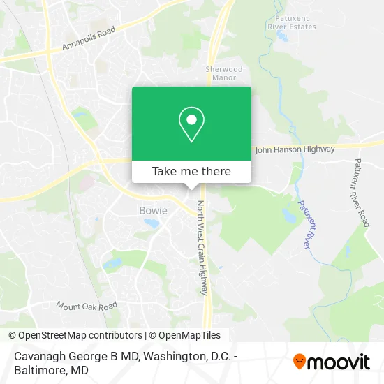 Cavanagh George B MD map