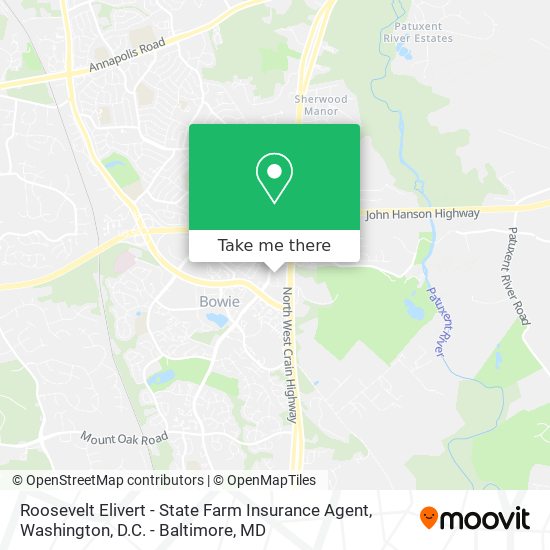Mapa de Roosevelt Elivert - State Farm Insurance Agent
