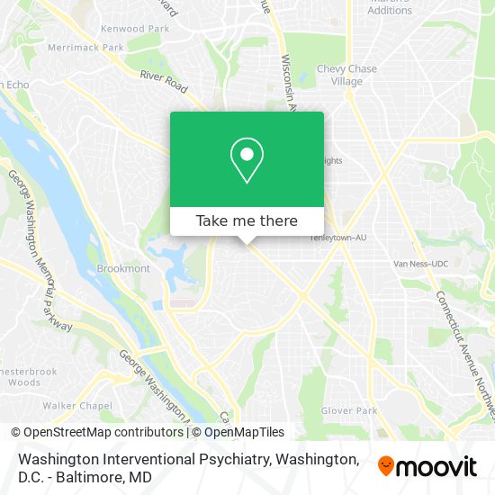 Mapa de Washington Interventional Psychiatry